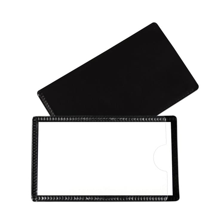 C-LINE PRODUCTS, Slap-Stick Magnetic Label Holders, Side Load, 4.25 x 2.5, Black, 10/Pack (CLI87700) thumbnail 2