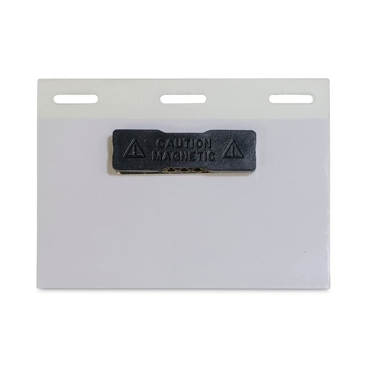 C-LINE PRODUCTS, Self-Laminating Magnetic Style Name Badge Holder Kit, 2" x 3", Clear, 20/Box (CLI92823) thumbnail 2