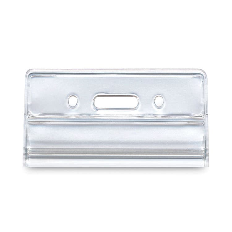 ADVANTUS CORPORATION Resealable ID Badge Holders, Vertical Orientation, Transparent Frost 2.68" x 5" Holder, 2.38" x 3.75" Insert, 50/Pack (AVT75524) thumbnail 3