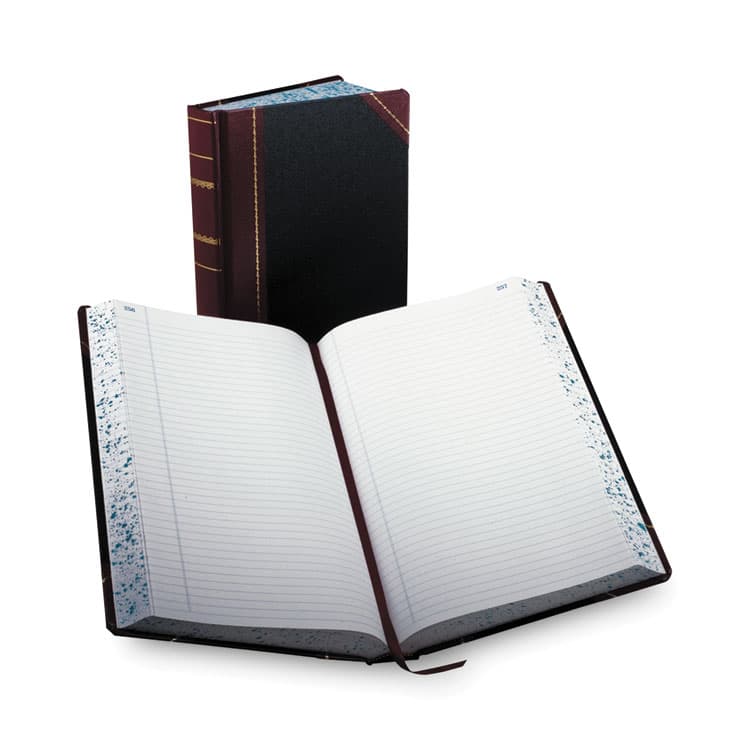 ESSELTE PENDAFLEX CORP. Account Record Book, Record-Style Rule, Black/Red/Gold Cover, 13.75 x 8.38 Sheets, 500 Sheets/Book (BOR9500R)