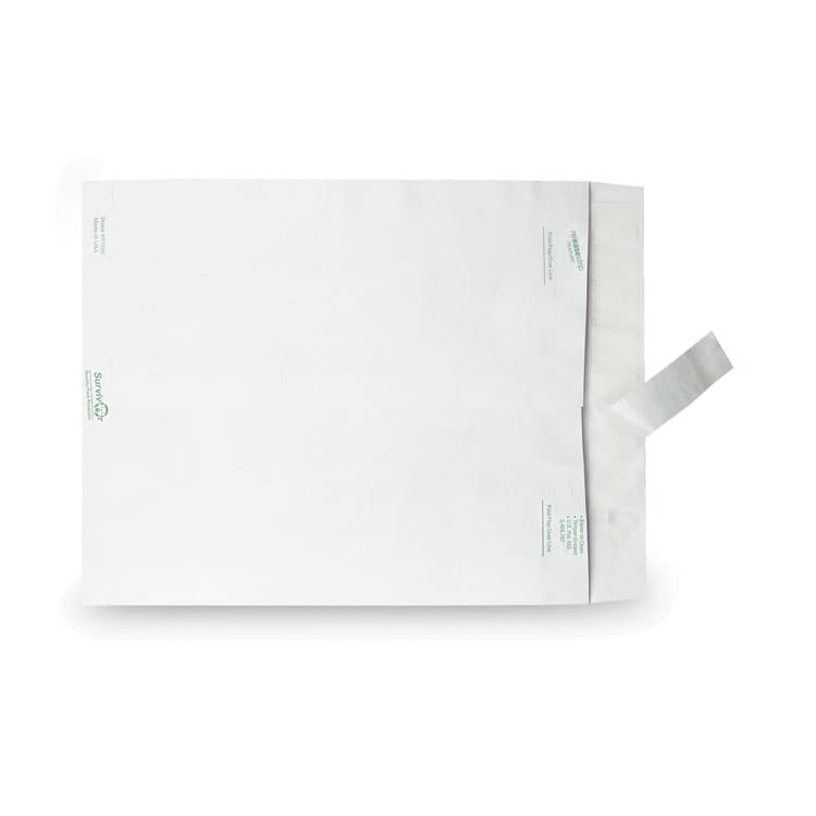 QUALITY PARK PRODUCTS Lightweight 14 lb Tyvek Catalog Mailers, #13 1/2, Square Flap, Redi-Strip Adhesive Closure, 10 x 13, White, 50/Box (QUAR1582) thumbnail 4