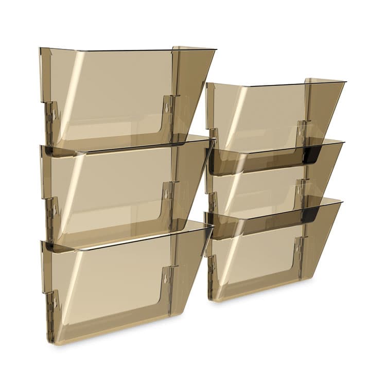 STOREX Wall File, Letter Size, 13" x 4" x 7", Smoke (STX70220U06C) thumbnail 3