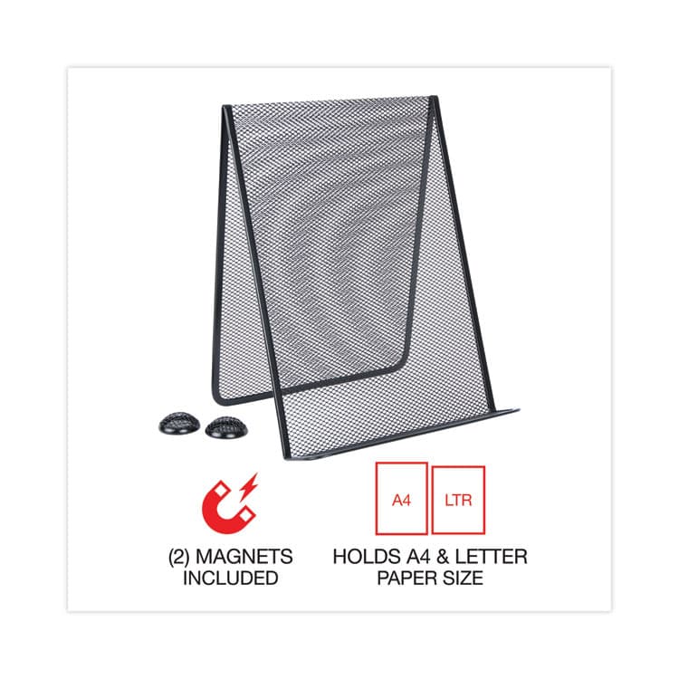 UNIVERSAL OFFICE PRODUCTS Metal Mesh Document Holder, Holds Up to 35 Letter Size Sheets, Metal, Black (UNV20027) thumbnail 3