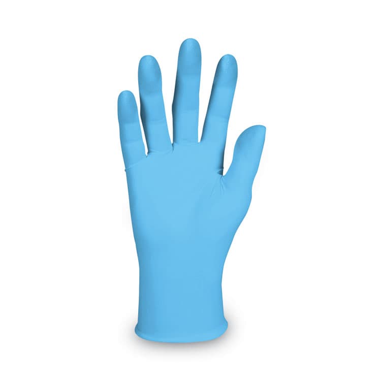 KIMBERLY CLARK G10 Comfort Plus Blue Nitrile Gloves, Powder-Free, Medium, 4 mil Thick, 9.5" Long, Light Blue, 100/Box (ANS54187) thumbnail 3