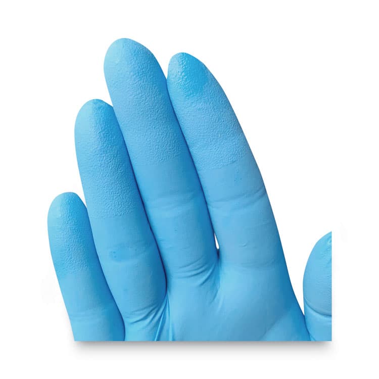 KIMBERLY CLARK G10 Comfort Plus Blue Nitrile Gloves, Powder-Free, Medium, 4 mil Thick, 9.5" Long, Light Blue, 100/Box (ANS54187)