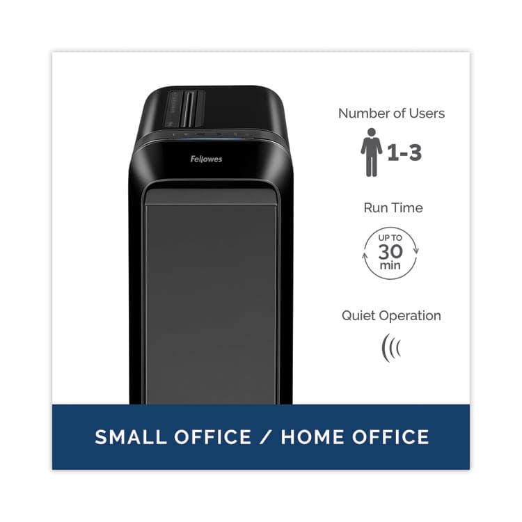 FELLOWES MFG. CO. Powershred LX190 Cross-Cut Shredder, 20 Manual Sheet Capacity (FEL5501701) thumbnail 2