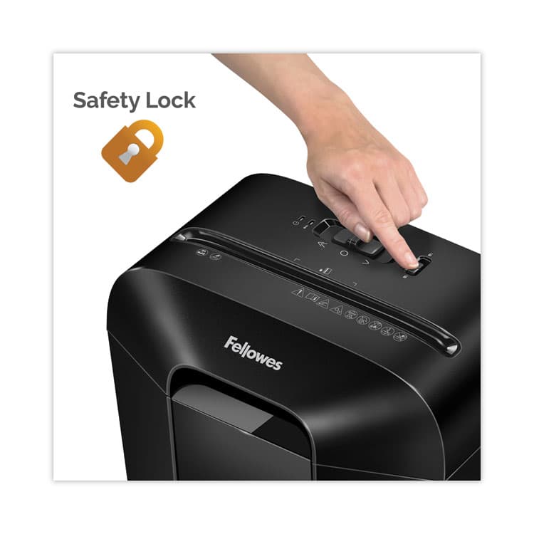 FELLOWES MFG. CO. Powershred LX45 Cross-Cut Shredder, 8 Manual Sheet Capacity (FEL4400201) thumbnail 4