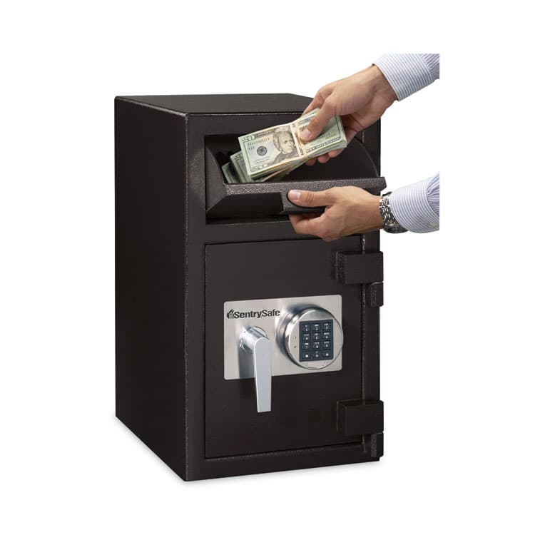SENTRY Digital Depository Safe, Extra Large, 1.3 cu ft, 14w x 15.6d x 24h, Black (SENDH109E) thumbnail 2