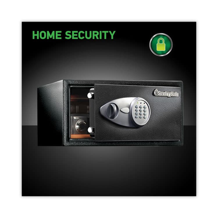 SENTRY Electronic Lock Security Safe, 1 cu ft, 16.94w x 14.56d x 8.88h, Black (SENX105) thumbnail 2