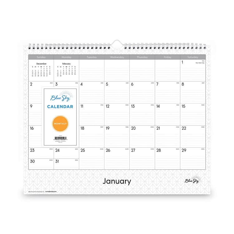 BLUE SKY Enterprise Wall Calendar, Geometric Artwork, 15 x 12, White/Gray Sheets, 12-Month (Jan to Dec): 2026 (BLS111292) thumbnail 2