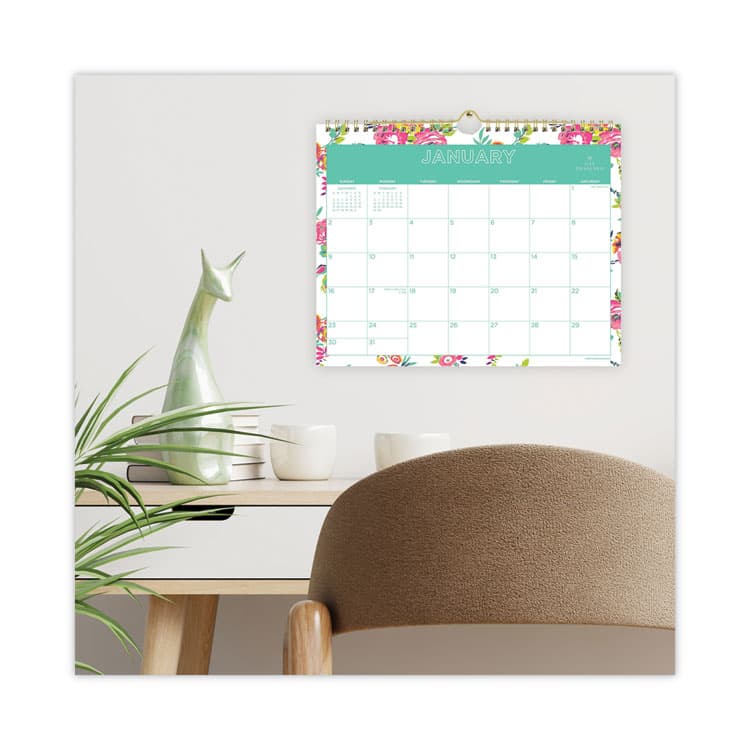 BLUE SKY Day Designer Peyton Wall Calendar, Floral Artwork, 11 x 8.75, White/Multicolor Sheets, 12-Month (Jan to Dec): 2026 (BLS103629) thumbnail 4