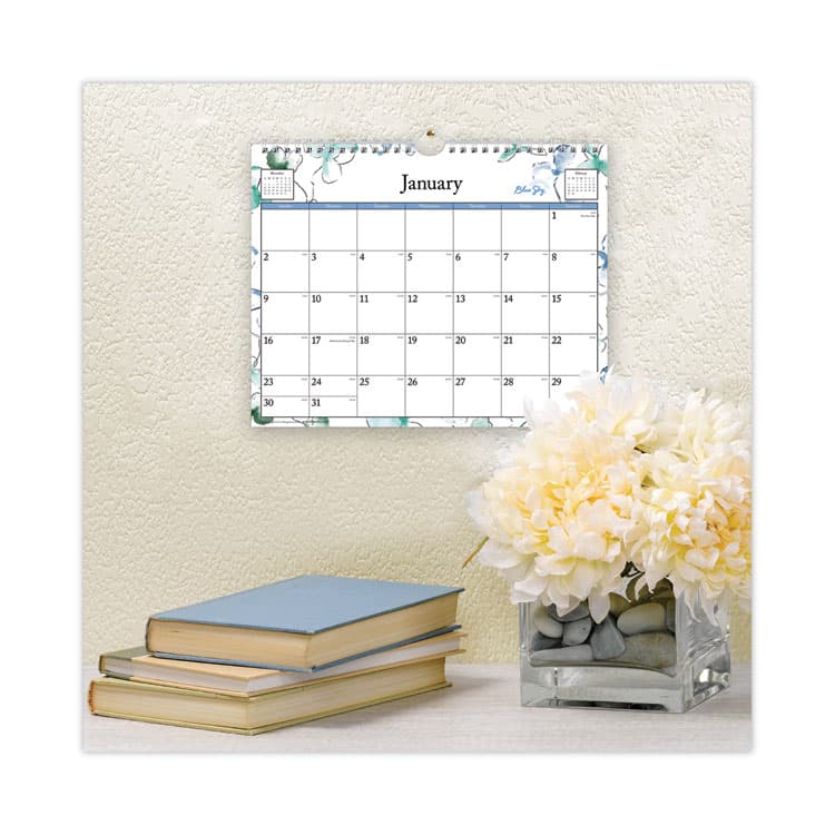 BLUE SKY Lindley Wall Calendar, Floral Artwork, 11 x 8.75, White/Multicolor Sheets, 12-Month (Jan to Dec): 2026 (BLS101593) thumbnail 3