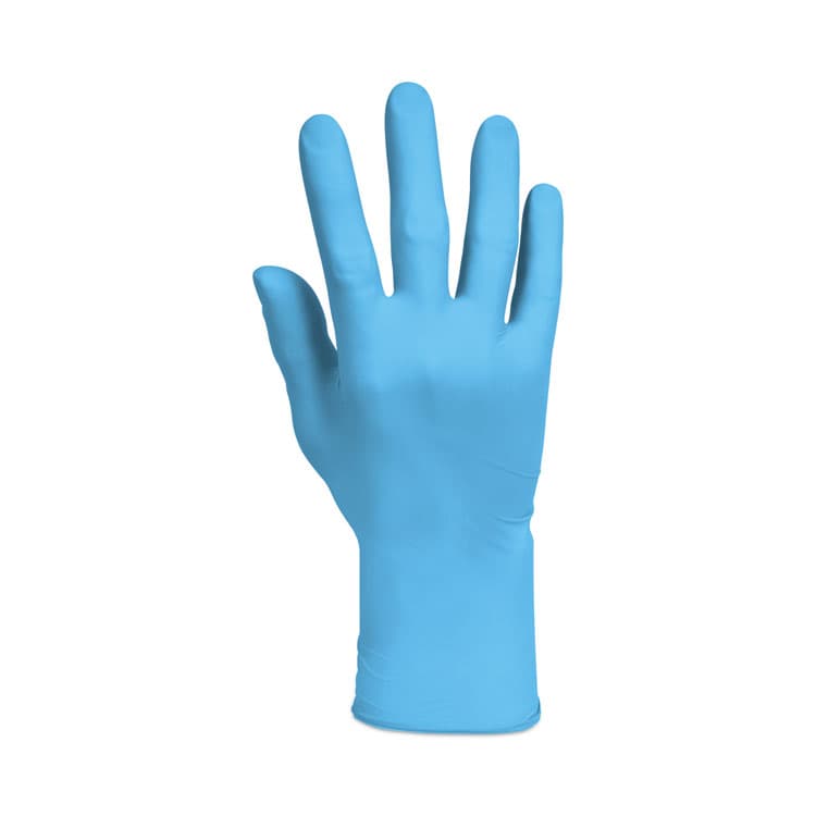 KIMBERLY CLARK G10 Comfort Plus Blue Nitrile Gloves, Powder-Free, X-Small, 4 mil Thick, 9.5" Long, Light Blue, 100/Box, 10 Boxes/Carton (ANS54185) thumbnail 4