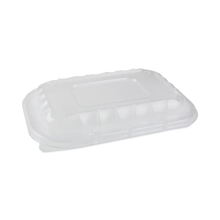 PACTIV EVERGREEN CORPORATION EarthChoice Entree2Go Takeout Container Vented Lid, 8.7 x 5.8 x 1, Clear, Plastic, 300/Carton (PCTYCNV9X6PPDL)