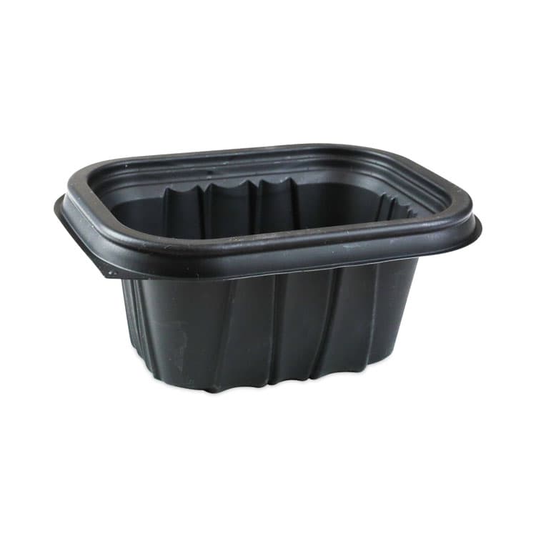PACTIV EVERGREEN CORPORATION EarthChoice Entree2Go Takeout Container, 12 oz, 5.7 x 4.3 x 2.6, Black, Plastic, 600/Carton (PCTYCNB6X412000)
