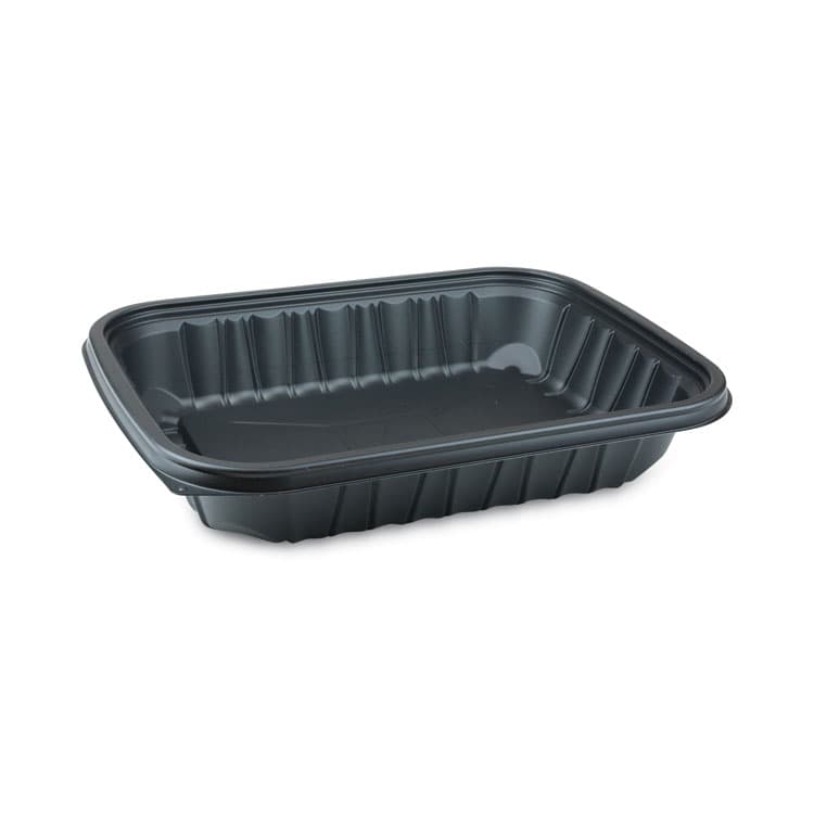 PACTIV EVERGREEN CORPORATION EarthChoice Entree2Go Takeout Container, 64 oz, 11.8 x 8.8 x 2.1, Black, Plastic, 200/Carton (PCTYCNB12X96400)
