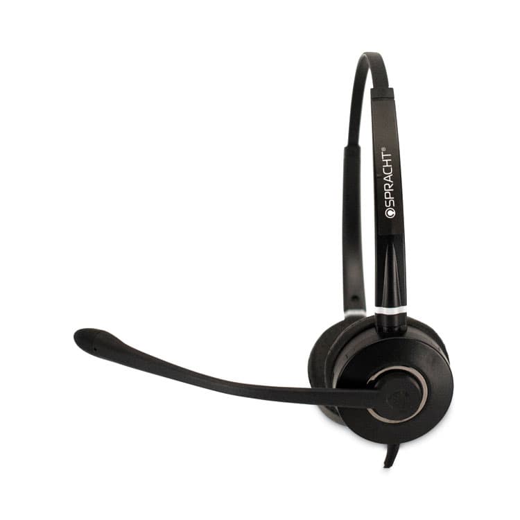 SPRACHT HS-WD-USB-2 Binaural Over The Head Headset, Black (SPTHSWDUSB2) thumbnail 2