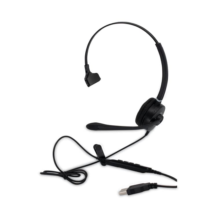 SPRACHT HS-WD-USB-1 Monaural Over The Head Headset, Black (SPTHSWDUSB1) thumbnail 4