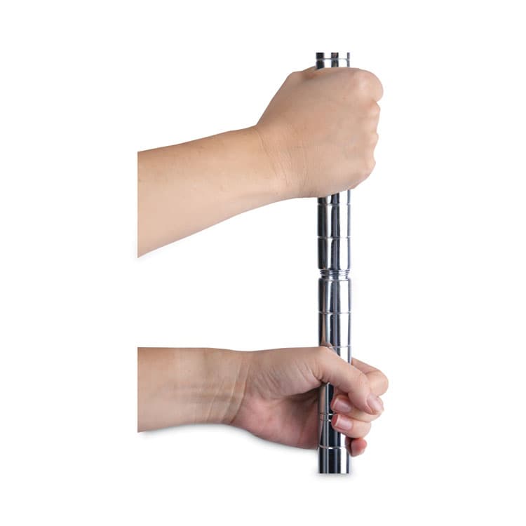 ALERA Residential Wire Shelving, Three-Shelf, 36w x 14d x 36h, Silver (ALESW833614SR) thumbnail 3