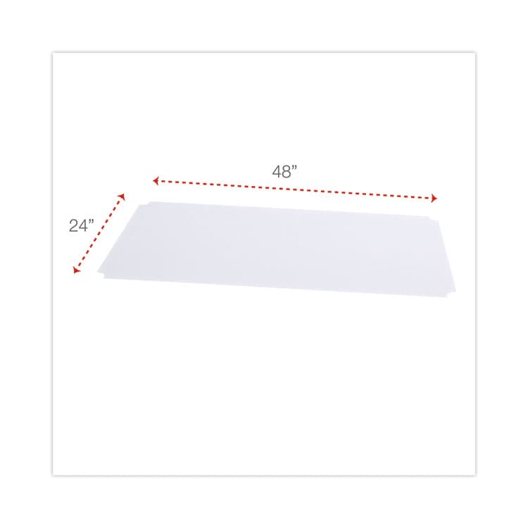 ALERA Shelf Liners For Wire Shelving, Clear Plastic, 48w x 24d, 4/Pack (ALESW59SL4824) thumbnail 2