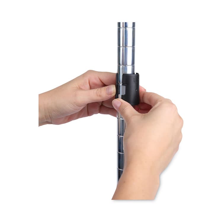 ALERA Residential Wire Shelving, Five-Shelf, 36w x 14d x 72h, Silver (ALESW853614SR) thumbnail 4