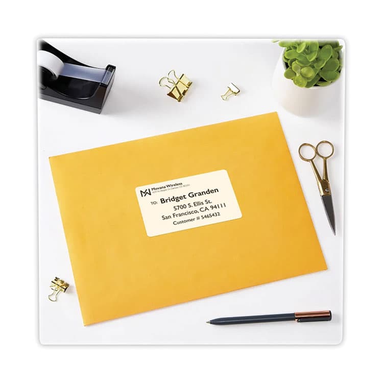 AVERY PRODUCTS CORPORATION Shipping Labels with TrueBlock Technology, Laser Printers, 2.5 x 4, White, 8/Sheet, 25 Sheets/Pack (AVE5816) thumbnail 4