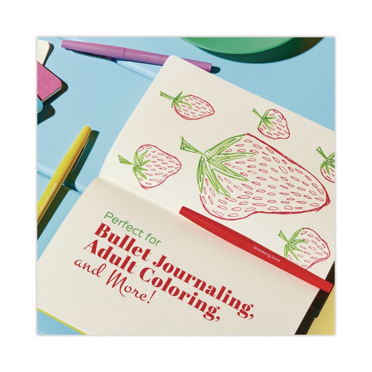 SANFORD Flair Scented Felt Tip Porous Point Pen, Stick, Medium 0.7 mm, Sunday Brunch Scents, Assorted Ink and Barrel Colors, 6/Pack (PAP2125407) thumbnail 3