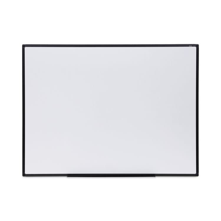 UNIVERSAL OFFICE PRODUCTS Design Series Deluxe Dry Erase Board, 48" x 36", White Surface, Black Anodized Aluminum Frame (UNV43629)