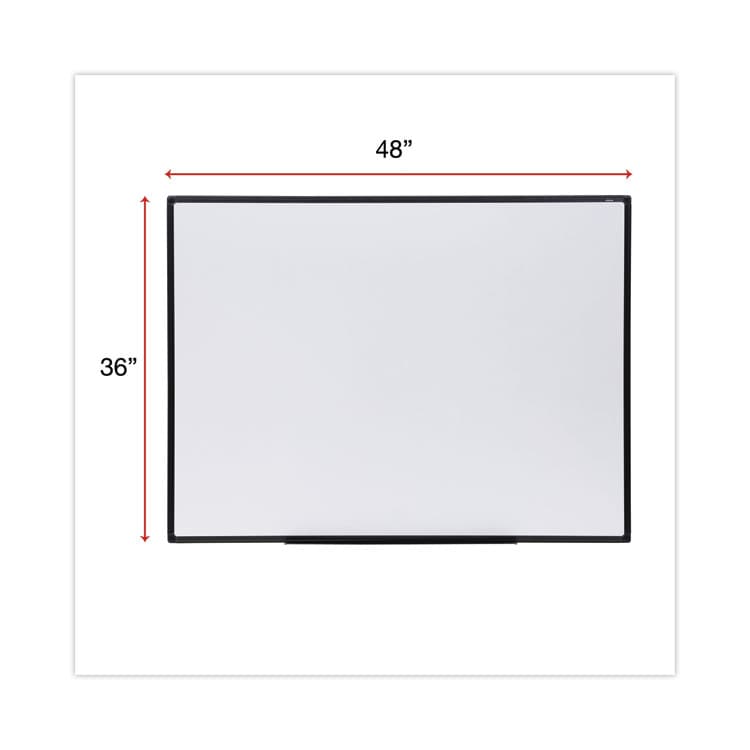 UNIVERSAL OFFICE PRODUCTS Design Series Deluxe Dry Erase Board, 48" x 36", White Surface, Black Anodized Aluminum Frame (UNV43629) thumbnail 3