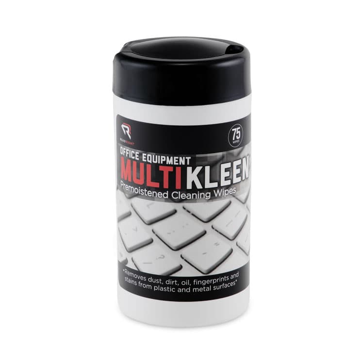 READ/RIGHT Office Equipment MultiKleen Wet Wipes, Cloth, 5.44 x 6.38, 75/Tub (REARR1407)