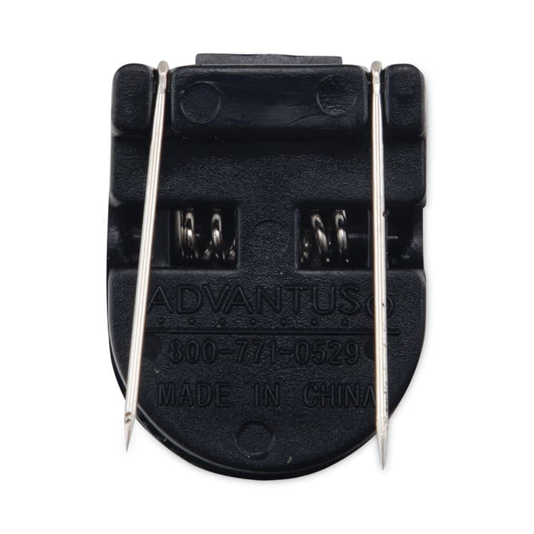 ADVANTUS CORPORATION Wall Clips for Fabric Panels, 40 Sheet Capacity, Black, 50/Box (AVT75345) thumbnail 3