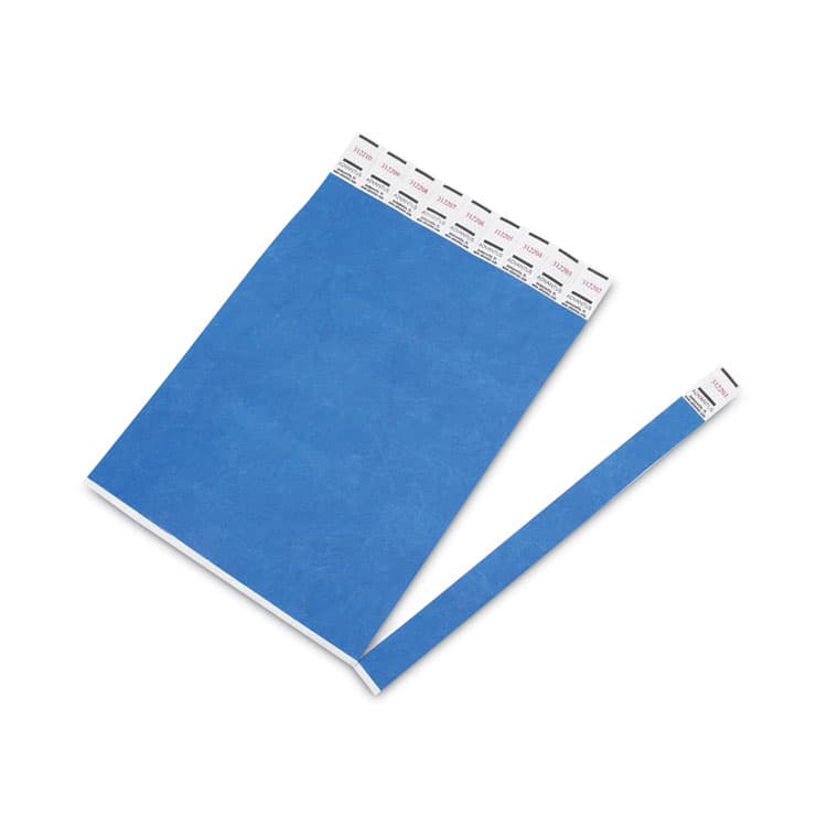 ADVANTUS CORPORATION Crowd Management Wristbands, Sequentially Numbered, 10" x 0.75", Blue, 100/Pack (AVT75442) thumbnail 4