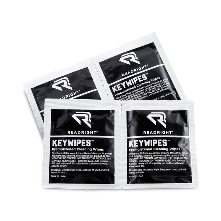 READ/RIGHT KeyWipes Keyboard Wet Wipes, 6.88 x 5, Unscented, 18/Box (REARR1233) thumbnail 3