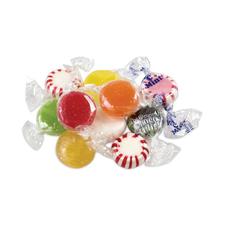 QUALITY CANDY, LLC Candy Jar Favorites, Assorted Flavors, 5 lb, 90 Pieces/Jar (GRR21000052)
