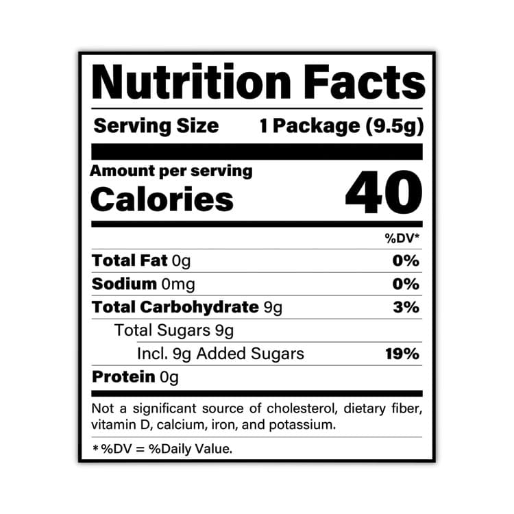 KRAFT FOODS, Sugar Candy, Blue Raspberry, 0.33 oz Pouches, 24/Carton (GRR20900230) thumbnail 3