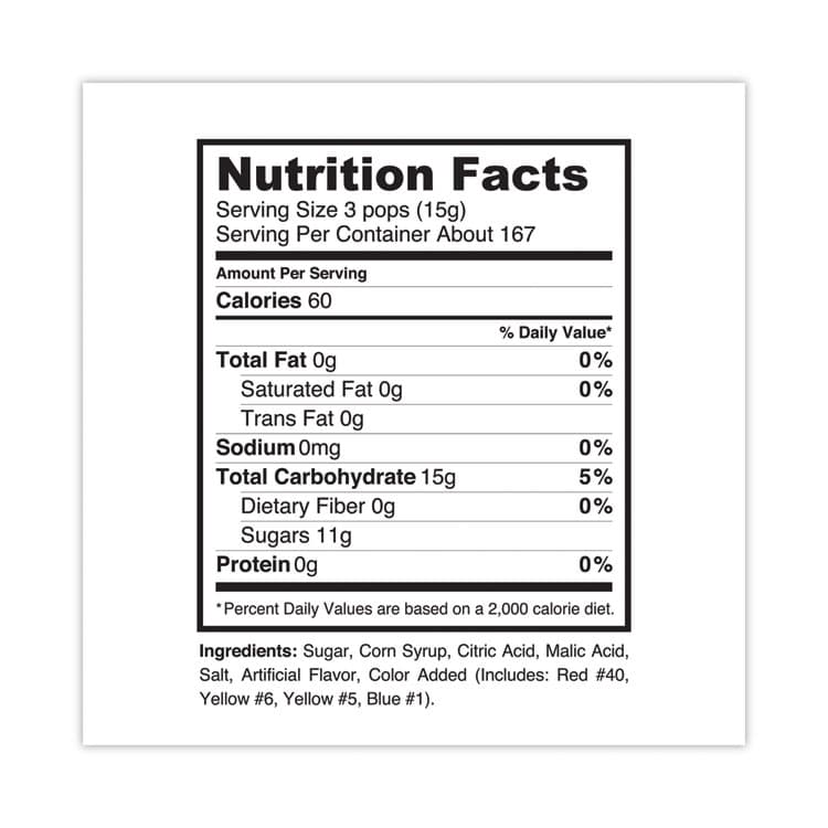 SPANGLER CANDY COMPANY Dum-Dum-Pops, 15 Assorted Flavors, 500 Pieces/Bag (GRR22000772) thumbnail 4