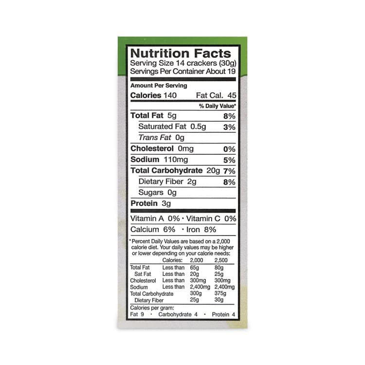 TH FOODS, . 5-Seed Multi-Grain Crunchy Oven Baked Crackers, Whole Wheat, 10 oz Bag, 2 Bags/Box (GRR22000757) thumbnail 3