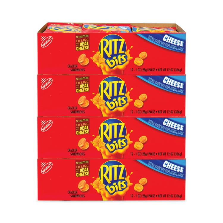 NABISCO FOOD GROUP Ritz Bits Cheese Sandwich Crackers, 1 oz Pouch, 48 Pouches/Carton (GRR30400071) thumbnail 2