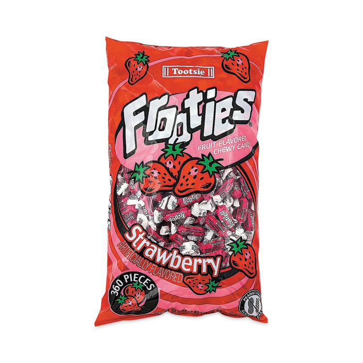 TOOTSIE ROLL INDUSTRIES Frooties, Strawberry, 38.8 oz Bag, 360 Pieces/Bag (GRR20900090) thumbnail 2