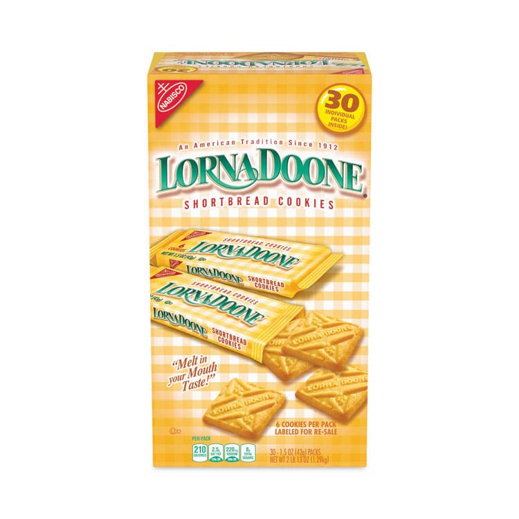 NABISCO FOOD GROUP Lorna Doone Shortbread Cookies, 1.5 oz Packet, 30 Packets/Carton (GRR22001042) thumbnail 2
