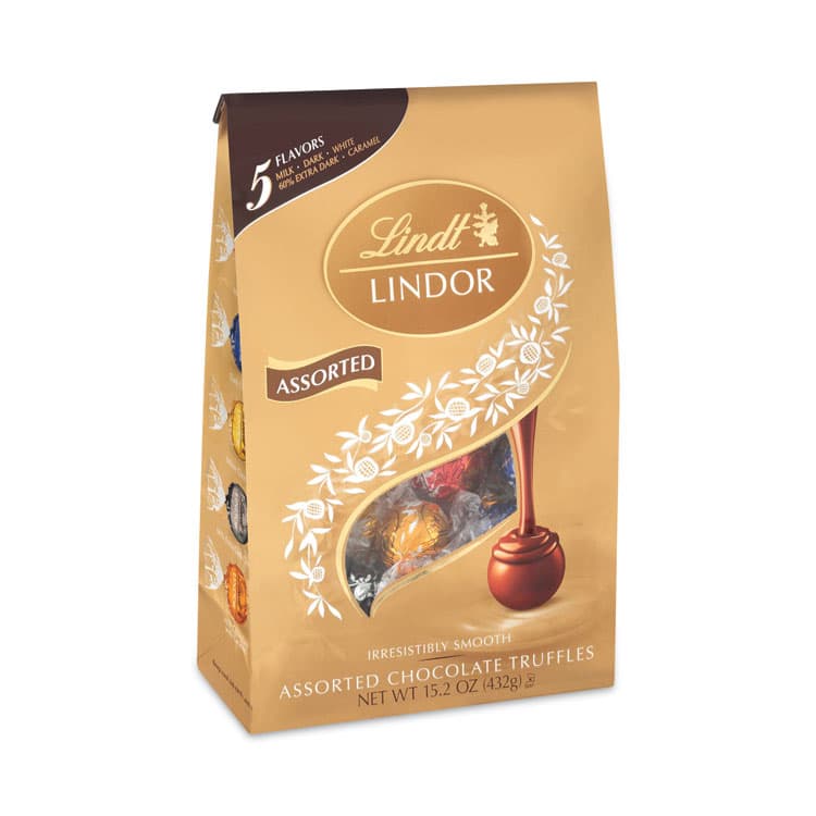 LINDT Lindor Assorted Truffles Platinum Bag, 15 oz, 36 Pieces (GRR30101027) thumbnail 2