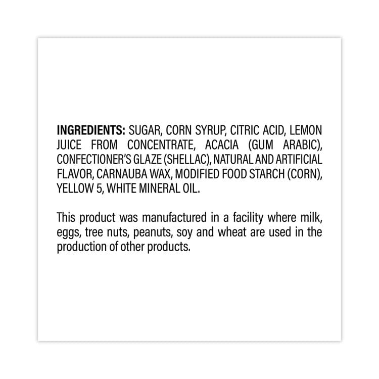 FERRARA CANDY CO Lemon Candy, Individually Wrapped, 40.5 oz Tub, 150 Pieces (GRR20900232) thumbnail 3