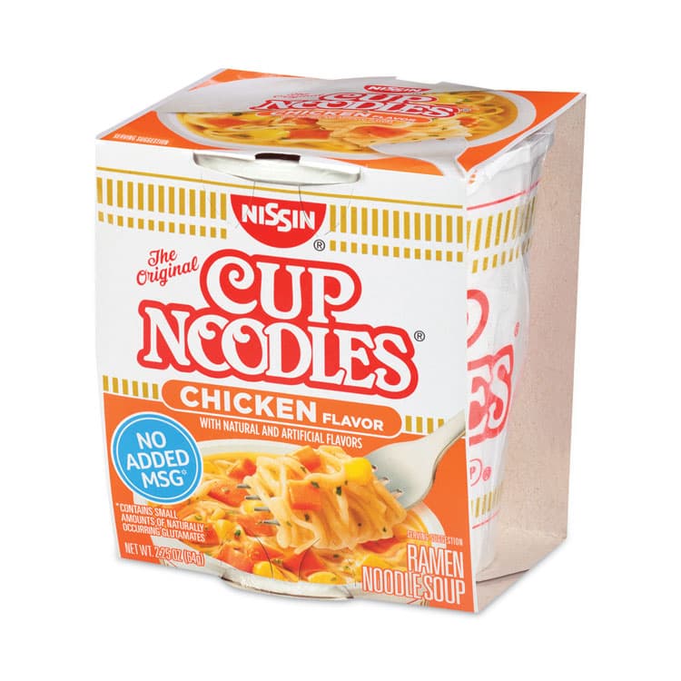 NISSIN FOODS Cup Noodles, Chicken, 2.25 oz Cup, 24 Cups/Carton (GRR22000498)