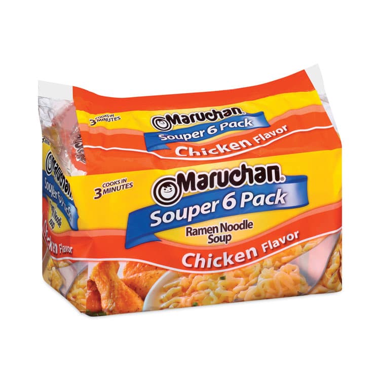TOYO SUISAN Ramen Noodle Soup Chicken Flavor Souper, 3 oz, 6/Package, 4 Packages/Pack (GRR30700038)