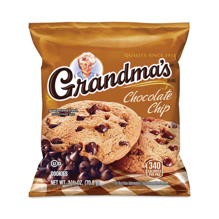 FRITO-LAY, . Homestyle Chocolate Chip Cookies, 2.5 oz Pack, 2 Cookies/Pack, 60 Packs/Carton (GRR29500060)