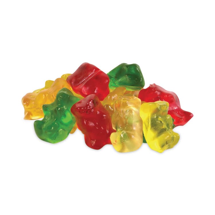 HARIBO Goldbears Gummi Candy, 0.4 oz Pouches, Lemon; Orange; Pineapple; Rasberry; Strawberry, 54/Carton (GRR20900181) thumbnail 2