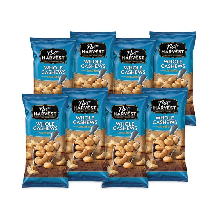 FRITO-LAY, . Sea Salted Whole Cashews, 2.25 oz Pouch, 8/Carton (GRR29500004) thumbnail 2