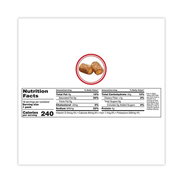 MARS, . Baked Snacks, 1.8 oz Bag, Cheddar Cheese Pretzel, 18 Bags/Carton (GRR20900409) thumbnail 3