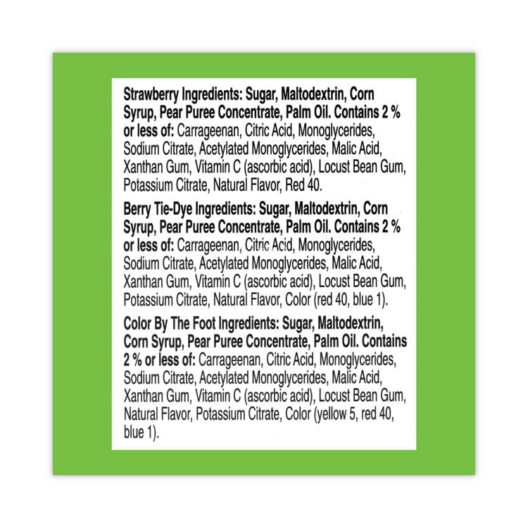 GENERAL MILLS Fruit By The Foot Variety Pack, Assorted Flavors, 0.75 oz, 36 Pouches/Carton (GRR20900408) thumbnail 4