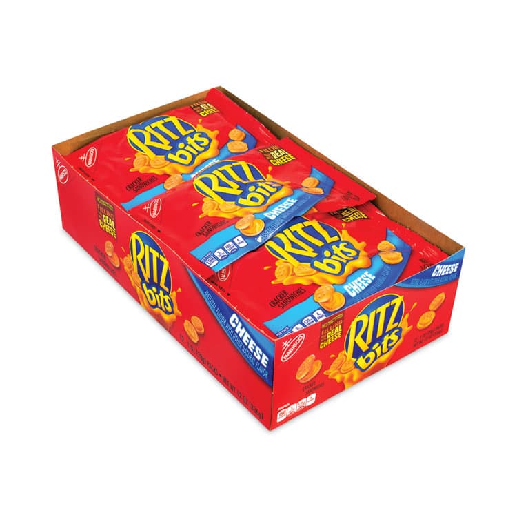 NABISCO FOOD GROUP Ritz Bits Cheese Sandwich Crackers, 1 oz Pouch, 48 Pouches/Carton (GRR30400071)